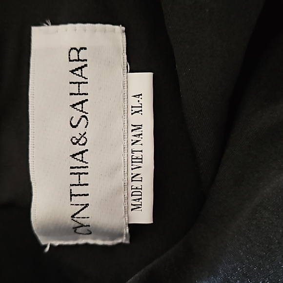 *NWT* Cynthia & Sahar Pleated Wrap Ruffled Asymmetrical Satin Dress - Picture 13 of 16